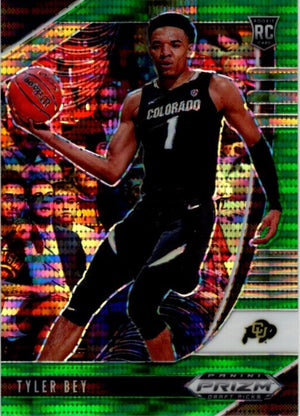Tyler Bey 2020 Panini Green Pulsar Prizm Draft Picks RC Card #35 01/25
