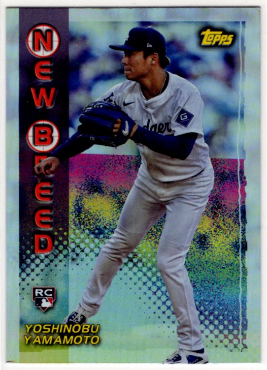 Yoshinobu Yamamoto 2024 Topps Archives New Breed RC Card #99NB-6