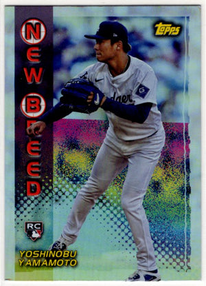 Yoshinobu Yamamoto 2024 Topps Archives New Breed RC Card #99NB-6