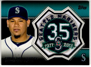 Felix Hernandez 2013 Topps Commemorative Patch Card #CP-4
