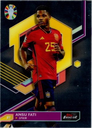 Ansu Fati 2023 Topps Finest Road to UEFA Euro Card #24