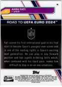 Ansu Fati 2023 Topps Finest Road to UEFA Euro Card #24