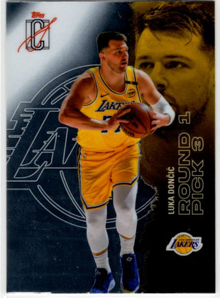 Luka Doncic 2026 Topps Signature Class Round 1 Pick 3 Refractor Card #83
