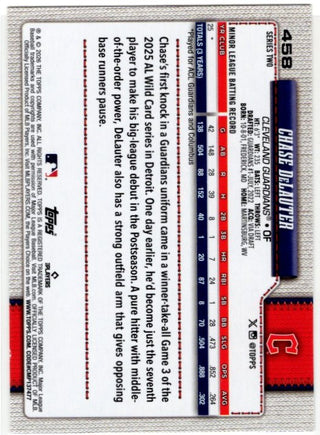 Chase DeLauter Topps Series 2 RC Card #458