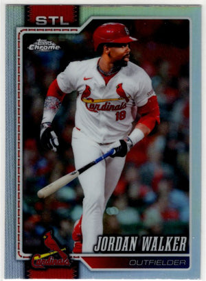 Jordan Walker 2026 Topps Chrome Refractor Card #221