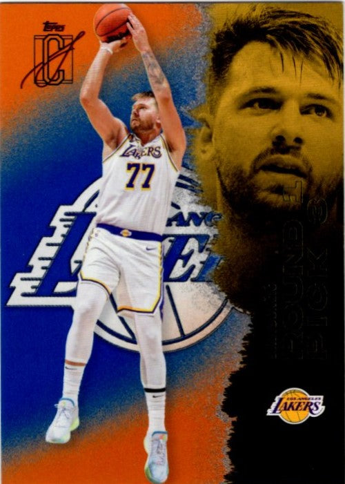 Luka Doncic 2026 Topps Signature Class Round 1 Pick 3 Blue & Orange Card # 83