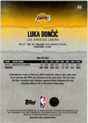 Luka Doncic 2026 Topps Signature Class Round 1 Pick 3 Blue & Orange Card # 83