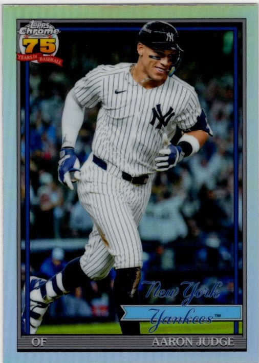 Aaron Judge 2026 Topps Chrome 1991 Anniversary Refractor Card # 91CB-2