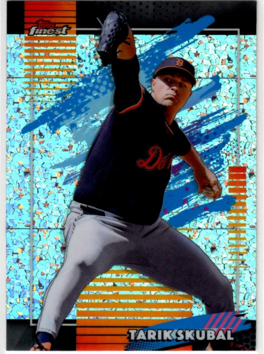 Tarik Skubal 2026 Topps Finest Uncommon Mini-Diamond Card #180