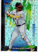 Ronald Acuna Jr 2025 Topps Finest Common Mini Diamond Refractor Card #22