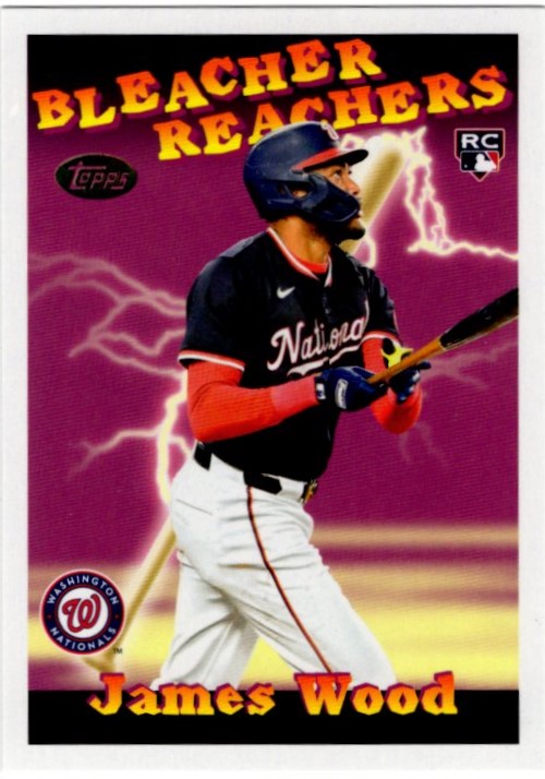 James Wood 2025 Topps Update Series Bleacher Reachers RC Card #BR-11