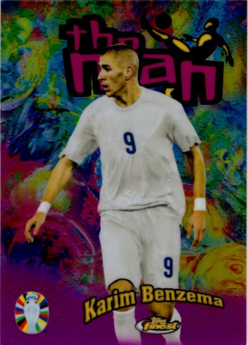 Karim Benzema 2024 Topps Finest the Man Road to UEFA Euro Card #TM-KB