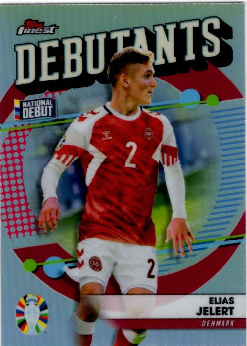 Elias Jelert 2023 Topps Finest Debutants Road to UEFA Card #FD-EJ