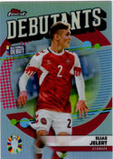 Elias Jelert 2023 Topps Finest Debutants Road to UEFA Card #FD-EJ