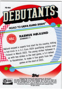 Rasmus Hojlund 2023 Topps Finest Debutants Road to UEFA Card #FD-RH