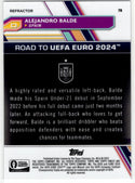 Alejandro Balde 2023 Topps Finest Road to UEFA Silver Refractor Card #78
