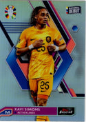 Xavi Simons 2023 Topps Finest Road to UEFA Silver Refractor Card #50