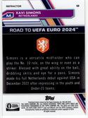 Xavi Simons 2023 Topps Finest Road to UEFA Silver Refractor Card #50