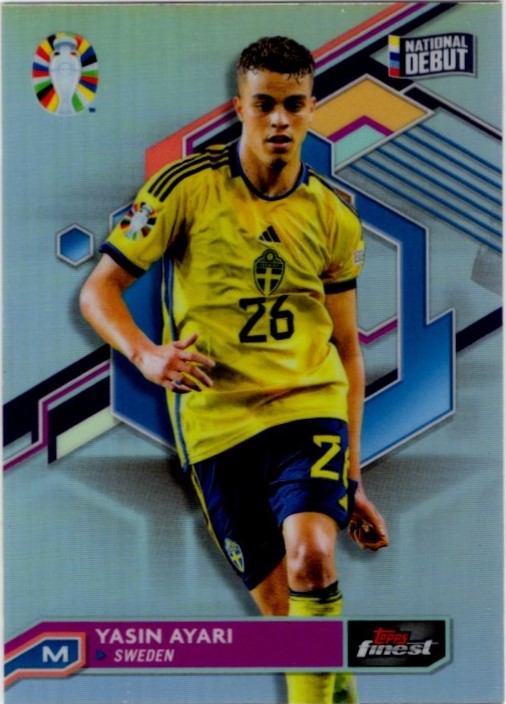 Yasin Ayari 2023 Topps Finest Road to UEFA Silver Refractor Card #83