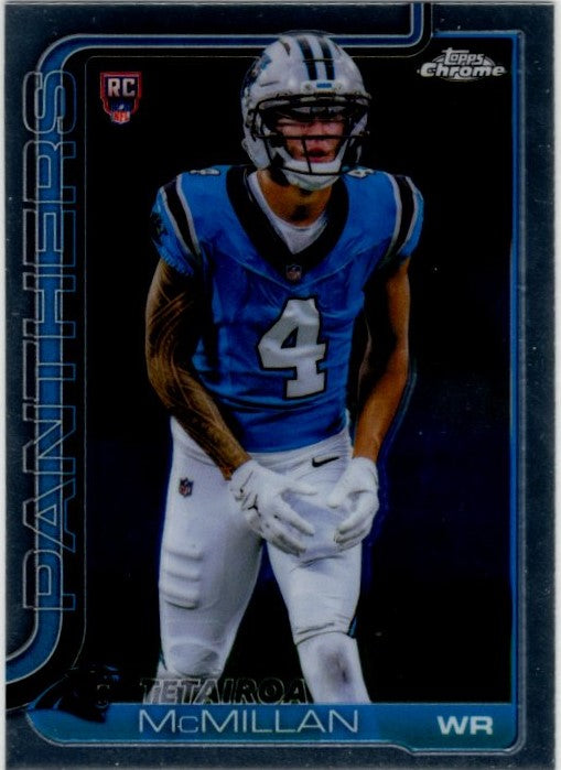 Tetairoa McMillan 2025 Topps Chrome RC Card #326