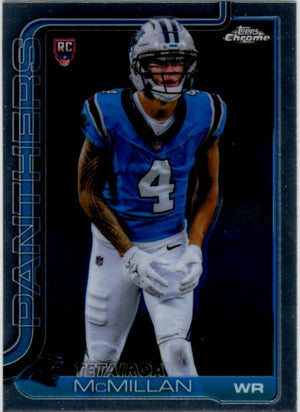 Tetairoa McMillan 2025 Topps Chrome RC Card #326
