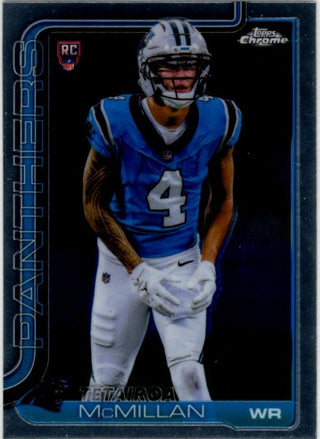 Tetairoa McMillan 2025 Topps Chrome RC Card #326