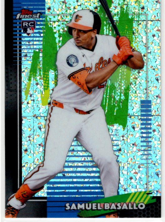 Samuel Basallo 2026 Topps Finest Mini Diamond Refractor Common RC Card #16