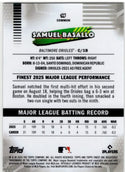 Samuel Basallo 2026 Topps Finest Mini Diamond Refractor Common RC Card #16