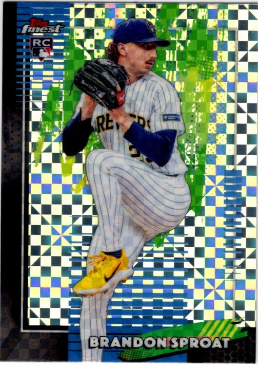 Brandon Sproat 2026 Topps Finest common X-Fractor RC Card #37