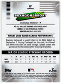 Brandon Sproat 2026 Topps Finest common X-Fractor RC Card #37
