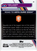 Cody Cakpo 2023 Topps Finest Road to UEFA Blue Card #49 139/250