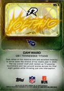 Cam Ward 2026 Topps Resurgence Voltaic RC Card #VT-1