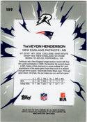 TreVeyon Henderson 2025 Topps Resurgence RC Card #159