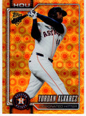 Yordan Alvarez 2024 Topps Series 2 Orange Sun Holo Foil Parallel Card #468