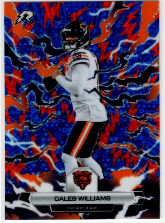 Caleb Williams 2025 Resurgence Orange and Blue Spark Card #16
