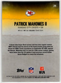 Patrick Mahomes II 2025 Topps Signature Class Round 1 Pick 10 Refractor RC Card #29