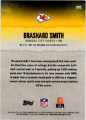 Brashard Smith 2025 Topps Signature Class Round 7 Pick 12 Red RC Card #202