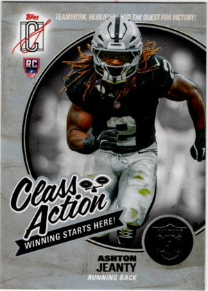 Ashton Jeanty Topps Signature Class 2025 Class Action RC Card #CA-17