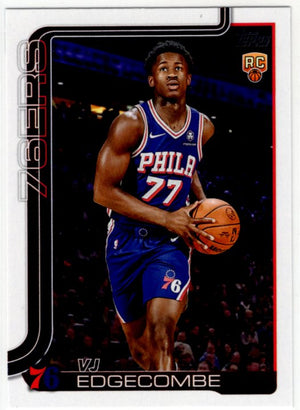 VJ Edgecombe 2025 Topps Flagship RC Card #203