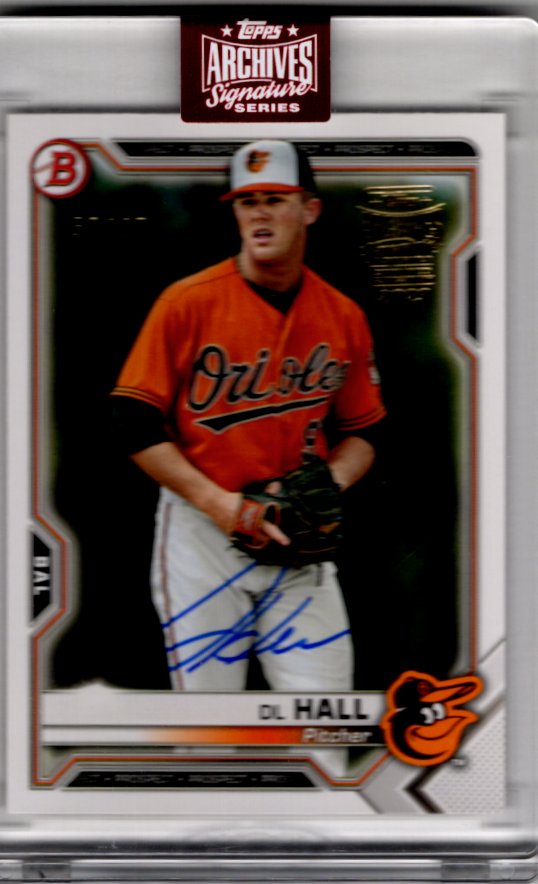 DL Hall 2023 Topps Archives Signature Series Certified Autograph Card #BP-122 58/97