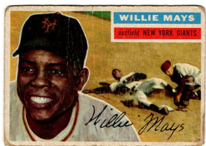 Willie Mays 1956 Topps HOF Vintage Card #130