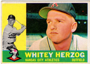 Whitey Herzog 1957 Topps Card #92