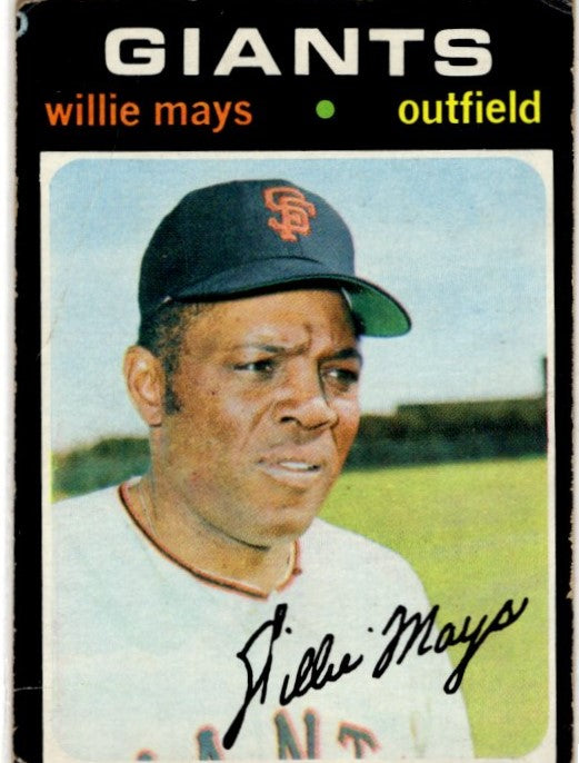 Willie Mays 1971 Topps #600 Card