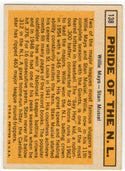 Willie Mays Stan Musial 1963 Topps Pride of NL Card # 138