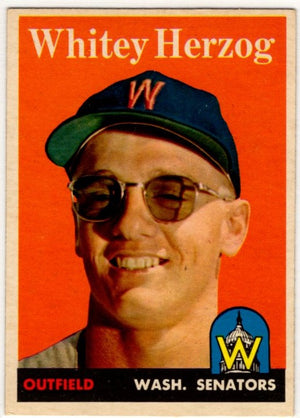 Whitey Herzog 1958 Topps Card #438