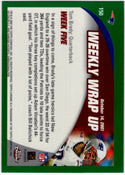 Tom Brady 2002 Topps Chrome Weekly Wrap Up Green Refractor Card #150