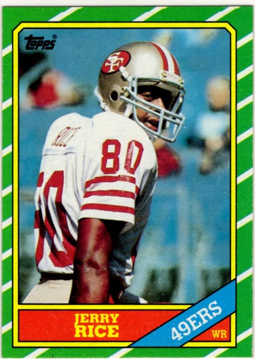 Jerry Rice 1986 Topps Rookie Card #161