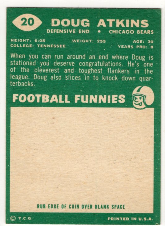 Doug Atkins 1960 Topps Card #20