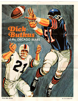 Dick Butkus 1970 10 x 8 Poster #11