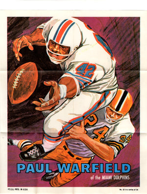Paul Warfield 1970 10 x 8 Poster #22